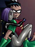 club Robin pip for Starfire and Raven in tender lesbian sceene winx