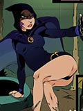 fucking Raven's pussy with a stone