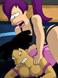 club Futurama with big boobs was fucked by green monster alien winxclub