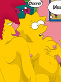 cute Unbidden guest at simpsons house hentai