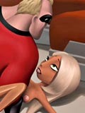 sucking Strong Mrs. Incredible forces Mirage for deep throat fuck