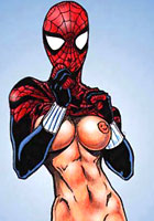 drawn Spiderman innocent girls belle hentai porn