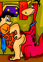 famous cartoon films Dino fucking Barny Flintstone jasmine porn