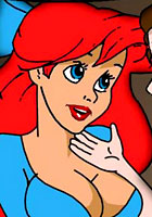 famous cartoon films Cute Ariel first lesbian experience