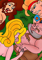 famous poHercules blondes do him blowjobrn cartoon