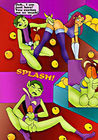 toon Titans hard sex in grocery toonparty