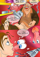 Belle Pocahontas Hawkings two dicks cartoon porn free Beauty