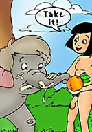 slams Mowgli till gets assdrilled on the beach