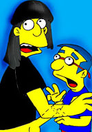 Slut Maggie bitten Bart Simpson