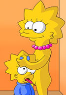 Maggie Simpson with hard boobs