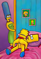 and ass filled by toon party simpsons