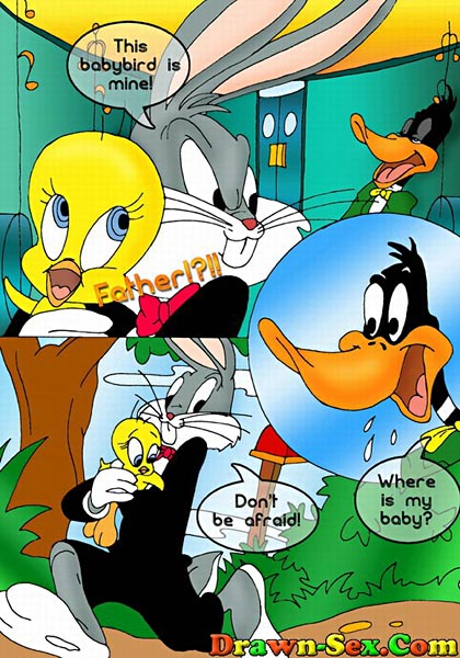 Cartoon Porn Birds - Naughty Tweety Bird sharing Foxy's dick till fucked \\\\ Drawn Sex \\\\