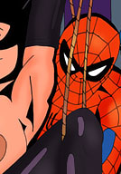boobies and drilled SpiderMan carton sex comics