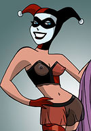 Harley gets to suck as sex comics