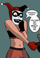 Harley Quinn forced to suck as by dick