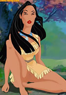 Thin Pocahontas in and nude cartoons