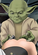 Lovely gets played by Yoda anime nude