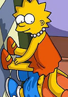 Lisa Simpson getting tied dick then bombed in mouth