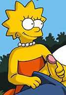 Lisa Simpson tied dick then bombed in mouth