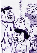 sketches Wild to Flinstone toon party for you
